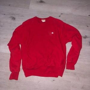 Champion Red Crew Neck Sweater
